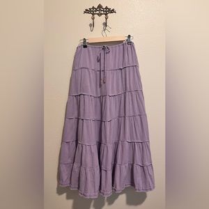 🌸Free People boho Cotton Drawstring skirt